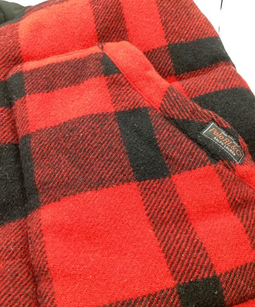 POLO RALPH LAUREN（ポロ・ラルフローレン）POLO RALPH LAUREN (ポロ・ラルフローレン) レザーヨークリバーシブルダウンベスト ブラック サイズ:Mの古着・服飾アイテム
