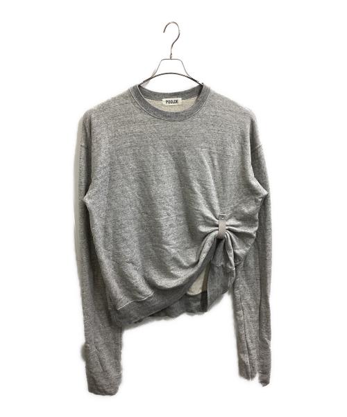 POOLDE（プールデ）POOLDE (プールデ) Loose Sweatshirts グレー サイズ:XLの古着・服飾アイテム
