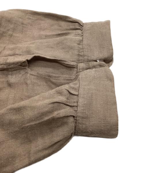 AUBERGE（オーベルジュ）AUBERGE (オーベルジュ) CEZANNE LINEN SHIRT ブラウン サイズ:40の古着・服飾アイテム