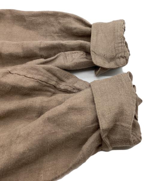 AUBERGE（オーベルジュ）AUBERGE (オーベルジュ) CEZANNE LINEN SHIRT ブラウン サイズ:40の古着・服飾アイテム