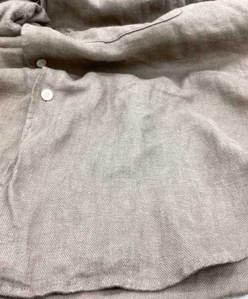 AUBERGE（オーベルジュ）AUBERGE (オーベルジュ) CEZANNE LINEN SHIRT ブラウン サイズ:40の古着・服飾アイテム