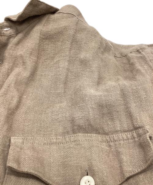 AUBERGE（オーベルジュ）AUBERGE (オーベルジュ) CEZANNE LINEN SHIRT ブラウン サイズ:40の古着・服飾アイテム