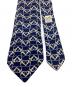 中古・古着 HERMES (エルメス) シルク総柄ネクタイ ネイビー サイズ:なし：6000円