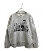 Champion REVERSE WEAVE×PEANUTS×VAチャンピオン リバース ウィーブ×ピーナッツ×ヴイエー）の古着「PEANUTSプリントスウェット　/　C8-C056」｜グレー