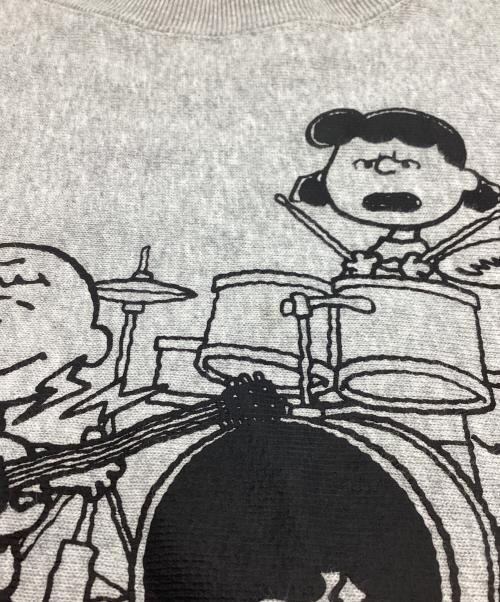 Champion REVERSE WEAVE（チャンピオン リバース ウィーブ）Champion REVERSE WEAVE (チャンピオン リバース ウィーブ) PEANUTS (ピーナッツ) VA (ヴイエー) PEANUTSプリントスウェット　/　C8-C056 グレー サイズ:XLの古着・服飾アイテム