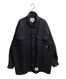 WTAPS（ダブルタップス）の古着「22SS HUEY / LS / POLY. TWILL　/　221BRDT-SHM03」｜ブラック