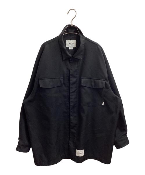 WTAPS（ダブルタップス）WTAPS (ダブルタップス) 22SS HUEY / LS / POLY. TWILL　/　221BRDT-SHM03 ブラック サイズ:04の古着・服飾アイテム