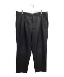 WTAPS（ダブルタップス）の古着「TUCK 01 TROUSERS / 221TQDT-PTM01」｜ブラック