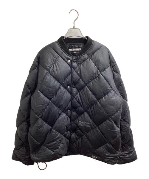 NEIGHBORHOOD（ネイバーフッド）NEIGHBORHOOD (ネイバーフッド) CHECKER DOWN JACKET ブラック サイズ:xlの古着・服飾アイテム