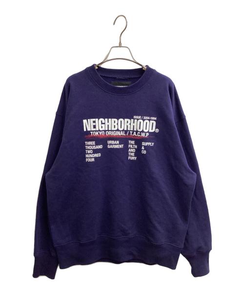 NEIGHBORHOOD（ネイバーフッド）NEIGHBORHOOD (ネイバーフッド) SWEAT SHIRTS / 262LBNH-CSM01S ネイビー サイズ:Lの古着・服飾アイテム