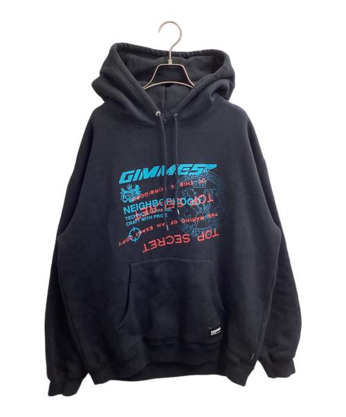 NEIGHBORHOOD（ネイバーフッド）NEIGHBORHOOD (ネイバーフッド) NH X GIMME FIVE . SWEAT HOODIE ブラック サイズ:XLの古着・服飾アイテム