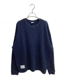 WTAPS（ダブルタップス）の古着「24AW WAFFLE/LS/COTTON　/　242ATDT-CSM21」｜ネイビー