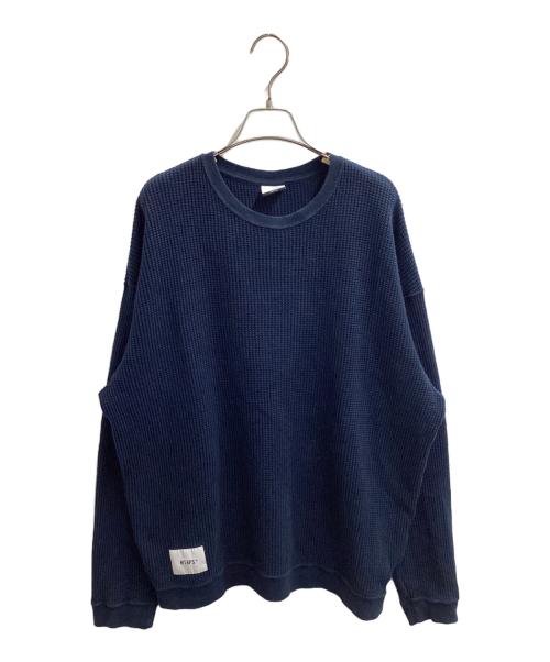 WTAPS（ダブルタップス）WTAPS (ダブルタップス) 24AW WAFFLE/LS/COTTON　/　242ATDT-CSM21 ネイビー サイズ:04の古着・服飾アイテム