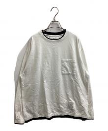NEIGHBORHOOD（ネイバーフッド）の古着「BW. Layered Trim Crewneck LS "White"」｜ホワイト