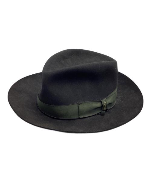 BORSALINO（ボルサリーノ）BORSALINO (ボルサリーノ) フェルトハット ブラックの古着・服飾アイテム