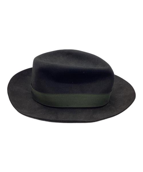 BORSALINO（ボルサリーノ）BORSALINO (ボルサリーノ) フェルトハット ブラックの古着・服飾アイテム