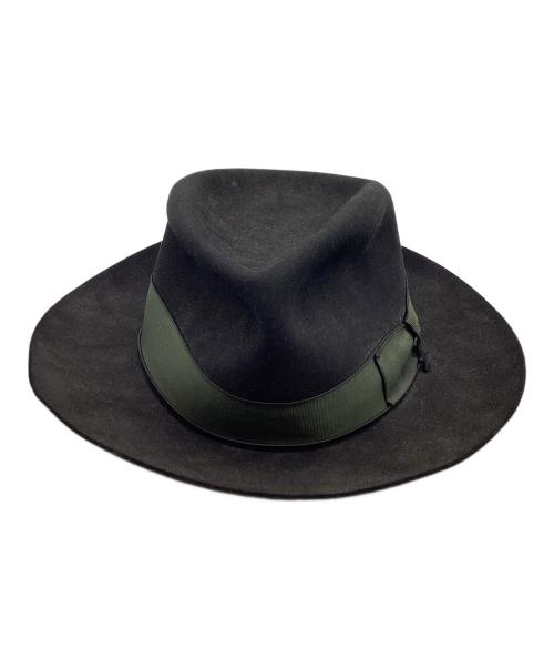 BORSALINO（ボルサリーノ）BORSALINO (ボルサリーノ) フェルトハット ブラックの古着・服飾アイテム
