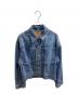 LEVI'S PReMIUM（リーバイス プレミアム）の古着「別注 BALLON SLEEVE TRUCKER JACKET」｜ブルー