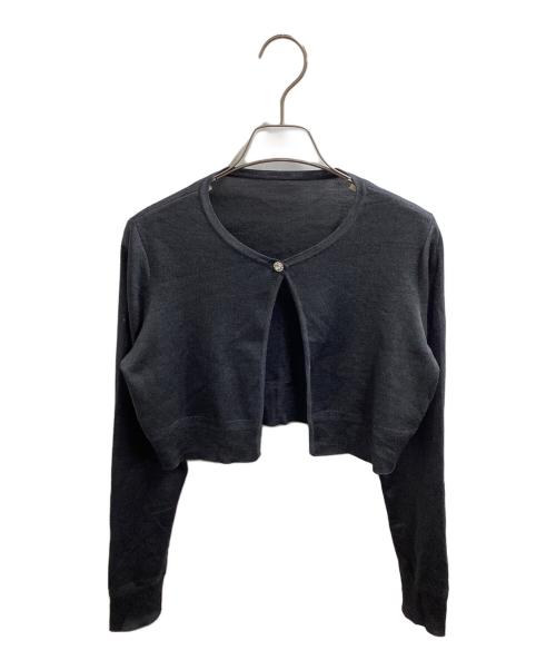 FOXEY（フォクシー）FOXEY (フォクシー) シルク クロップドカーディガン / 37663-KSJFN413L0 グレー サイズ:40の古着・服飾アイテム