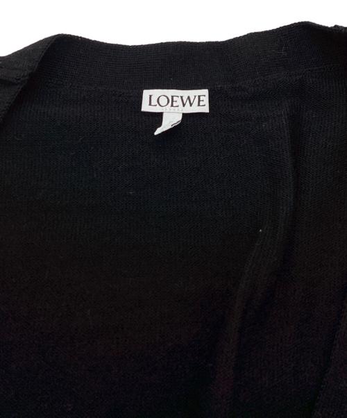 LOEWE（ロエベ）LOEWE (ロエベ) アナグラム刺繍ウールカーディガン  / Q825Y16K05 ブラック サイズ:L 未使用品の古着・服飾アイテム