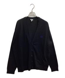 LOEWE（ロエベ）の古着「アナグラム刺繍ウールカーディガン　/　Q825Y16K05」｜ブラック