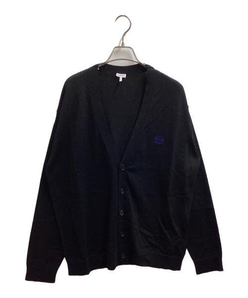 LOEWE（ロエベ）LOEWE (ロエベ) アナグラム刺繍ウールカーディガン　/　Q825Y16K05 ブラック サイズ:L 未使用品の古着・服飾アイテム