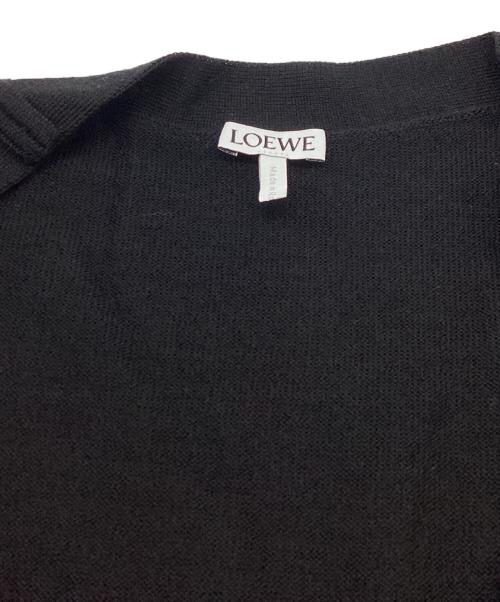 LOEWE（ロエベ）LOEWE (ロエベ) アナグラム刺繍ウールカーディガン　/　Q825Y16K05 ブラック サイズ:L 未使用品の古着・服飾アイテム