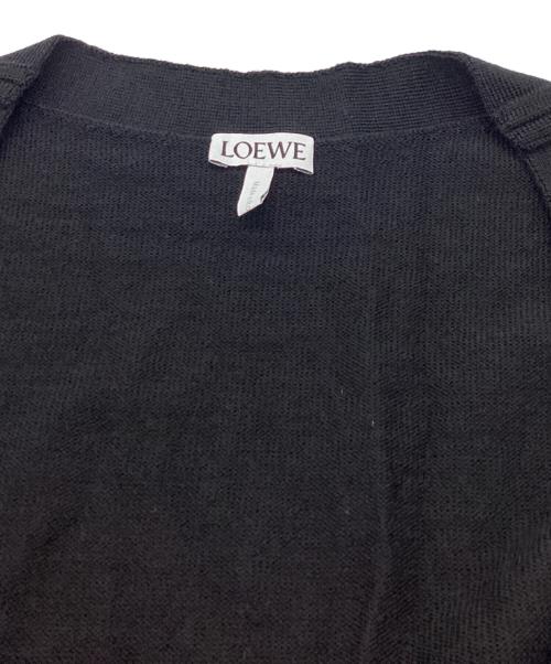 LOEWE（ロエベ）LOEWE (ロエベ) アナグラム刺繍ウールカーディ / Q825Y16K05ガン ブラック サイズ:L 未使用品の古着・服飾アイテム