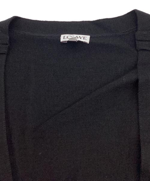 LOEWE（ロエベ）LOEWE (ロエベ) アナグラム刺繍ウールカーディガン / Q825Y16K03 ブラック サイズ:L 未使用品の古着・服飾アイテム