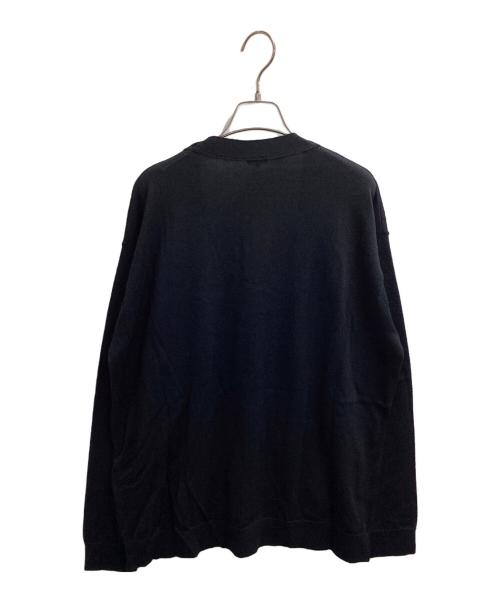 LOEWE（ロエベ）LOEWE (ロエベ) アナグラム刺繍ウールカーディガン / Q825Y16K05 ブラック サイズ:L 未使用品の古着・服飾アイテム