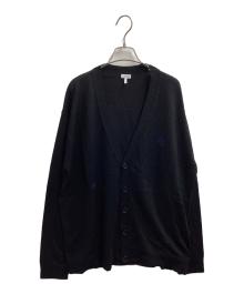 LOEWE（ロエベ）の古着「アナグラム刺繍ウールカーディガン　/　Q825Y16K05」｜ブラック