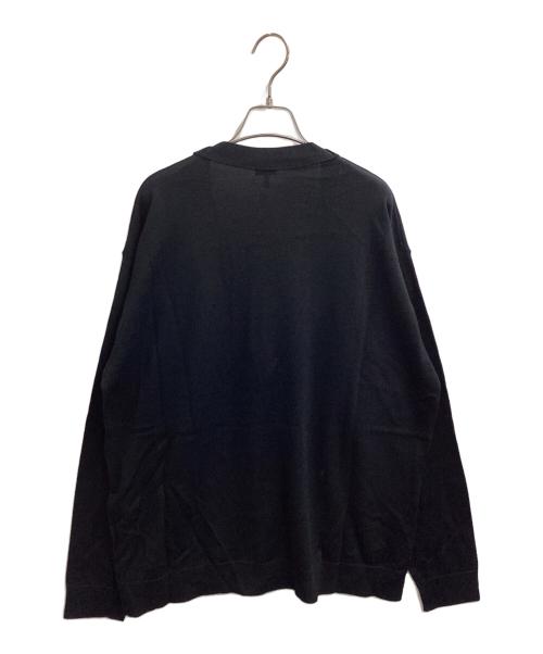 LOEWE（ロエベ）LOEWE (ロエベ) アナグラム刺繍ウールカーディガン　/　Q825Y16K05 ブラック サイズ:L 未使用品の古着・服飾アイテム