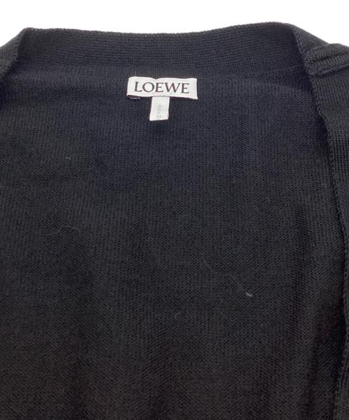 LOEWE（ロエベ）LOEWE (ロエベ) アナグラム刺繍ウールカーディガン　/　Q825Y16K05 ブラック サイズ:L 未使用品の古着・服飾アイテム