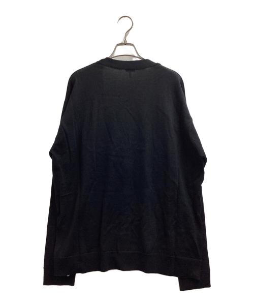 LOEWE（ロエベ）LOEWE (ロエベ) アナグラム刺繍ウールカーディガン / Q825Y16K05 ブラック サイズ:L 未使用品の古着・服飾アイテム
