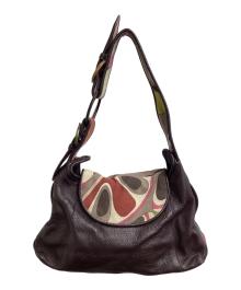 Emilio Pucci（エミリオ プッチ）の古着「レザーハンドバッグ」｜ブラウン