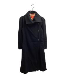Vivienne Westwood RED LABEL（ヴィヴィアンウエストウッドレッドレーベル）の古着「オーブボタンウールコート」｜ブラック