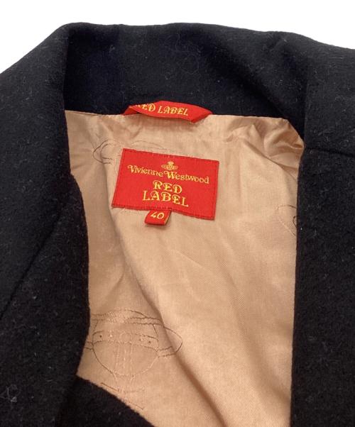 Vivienne Westwood RED LABEL（ヴィヴィアンウエストウッドレッドレーベル）Vivienne Westwood RED LABEL (ヴィヴィアンウエストウッドレッドレーベル) オーブボタンウールコート ブラック サイズ:40の古着・服飾アイテム