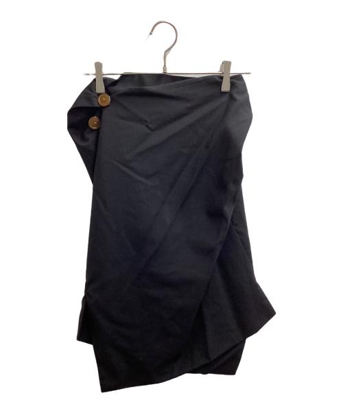 Vivienne Westwood（ヴィヴィアンウエストウッド）Vivienne Westwood (ヴィヴィアンウエストウッド) 変形ジャケットスカートセット　/　356-01-42011　/　05SS イタリア製  ネイビー サイズ:42の古着・服飾アイテム