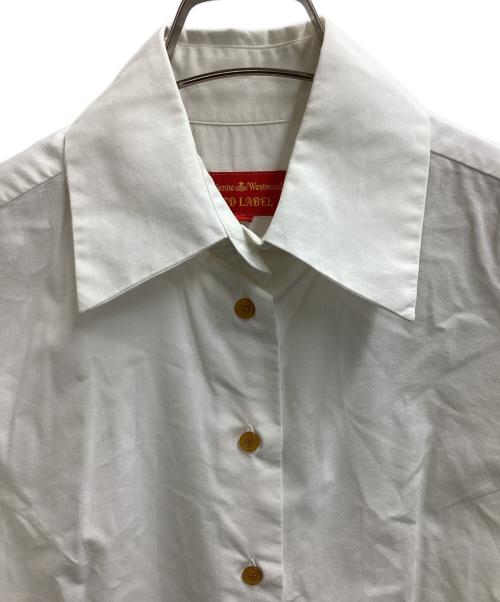 Vivienne Westwood RED LABEL（ヴィヴィアンウエストウッドレッドレーベル）Vivienne Westwood RED LABEL (ヴィヴィアンウエストウッドレッドレーベル) オーブ刺繍シャツ / 356-01-82001 ホワイト サイズ:1の古着・服飾アイテム