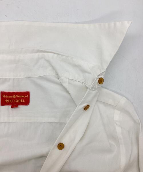 Vivienne Westwood RED LABEL（ヴィヴィアンウエストウッドレッドレーベル）Vivienne Westwood RED LABEL (ヴィヴィアンウエストウッドレッドレーベル) オーブ刺繍シャツ / 356-01-82001 ホワイト サイズ:1の古着・服飾アイテム