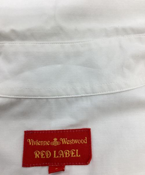 Vivienne Westwood RED LABEL（ヴィヴィアンウエストウッドレッドレーベル）Vivienne Westwood RED LABEL (ヴィヴィアンウエストウッドレッドレーベル) オーブ刺繍シャツ / 356-01-82001 ホワイト サイズ:1の古着・服飾アイテム