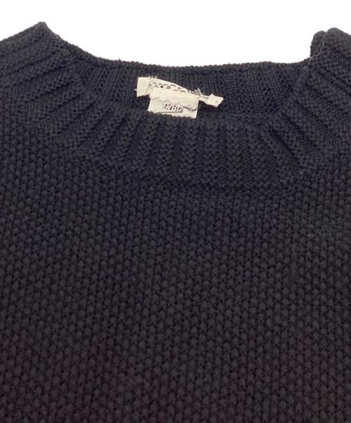 HERMES（エルメス）HERMES (エルメス) シルク混肩ボタンニットワンピース ブラック サイズ:38の古着・服飾アイテム