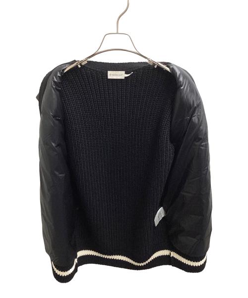 MONCLER（モンクレール）MONCLER (モンクレール) GILET TRICOT / ニット切替ダウンベスト ブラック サイズ:Sの古着・服飾アイテム