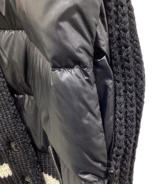 MONCLER（モンクレール）MONCLER (モンクレール) GILET TRICOT / ニット切替ダウンベスト ブラック サイズ:Sの古着・服飾アイテム