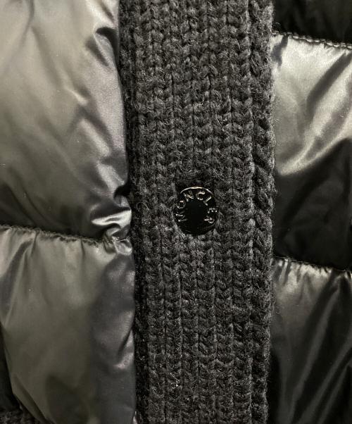 MONCLER（モンクレール）MONCLER (モンクレール) GILET TRICOT / ニット切替ダウンベスト ブラック サイズ:Sの古着・服飾アイテム