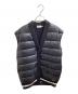 MONCLER（モンクレール）の古着「GILET TRICOT / ニット切替ダウンベスト」｜ブラック