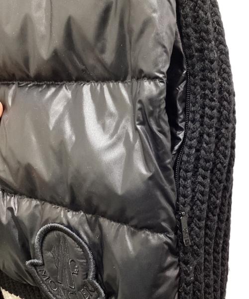 MONCLER（モンクレール）MONCLER (モンクレール) GILET TRICOT / ニット切替ダウンベスト　/　I20939I00001 ブラック サイズ:ＸＳの古着・服飾アイテム