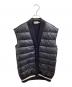 MONCLER（モンクレール）の古着「GILET TRICOT / ニット切替ダウンベスト　/　I20939I00001」｜ブラック