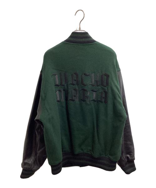 WACKO MARIA（ワコマリア）WACKO MARIA (ワコマリア) 23SS LEATHER VERSITY JACKET グリーン サイズ:Sの古着・服飾アイテム