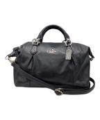 COACHコーチ）の古着「コレット レザー サッチェル　/　 F33806」｜ブラック